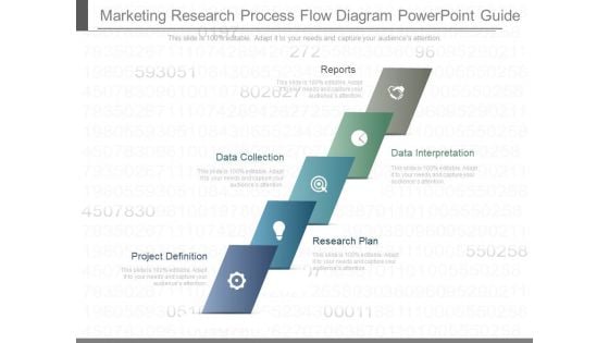 Marketing Research Process Flow Diagram Powerpoint Guide