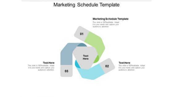 Marketing Schedule Template Ppt PowerPoint Presentation Show Background Images Cpb