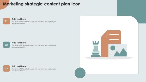 Marketing Strategic Content Plan Icon Slides PDF