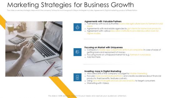 Marketing Strategies For Business Growth Ppt Layouts Themes PDF