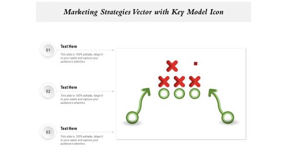 Marketing Strategies Vector With Key Model Icon Ppt PowerPoint Presentation Professional Ideas PDF