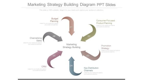 Marketing Strategy Building Diagram Ppt Slides