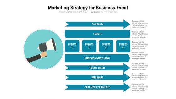 Marketing Strategy For Business Event Ppt PowerPoint Presentation File Elements PDF