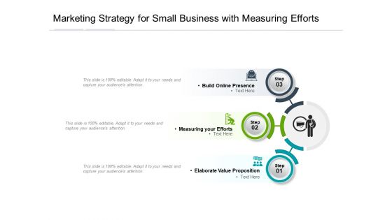 Marketing Strategy For Small Business With Measuring Efforts Ppt PowerPoint Presentation Gallery Format Ideas PDF