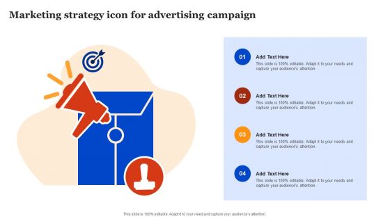 Marketing Strategy Icon For Advertising Campaign Pictures PDF
