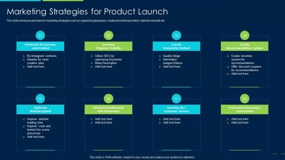 Marketing Strategy New Product Introduction Marketing Strategies For Product Launch Structure PDF