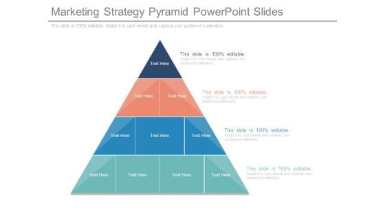 Marketing Strategy Pyramid Powerpoint Slides