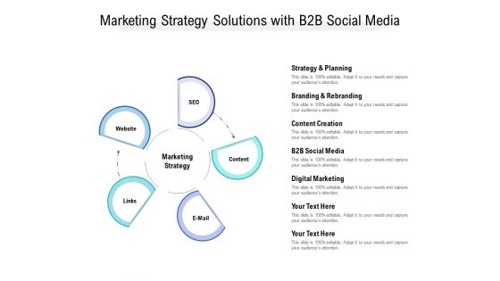 Marketing Strategy Solutions With B2b Social Media Ppt PowerPoint Presentation Layouts Layout Ideas