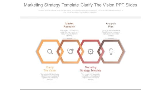 Marketing Strategy Template Clarify The Vision Ppt Slides