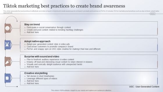 Marketing Strategy To Enhance Tiktok Marketing Best Practices To Create Brand Infographics PDF Marketing Strategy To Enhance Tiktok Marketing Best Practices To Create Brand Infographics PDF
