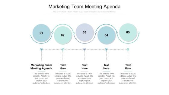 Marketing Team Meeting Agenda Ppt PowerPoint Presentation Layouts Example Cpb