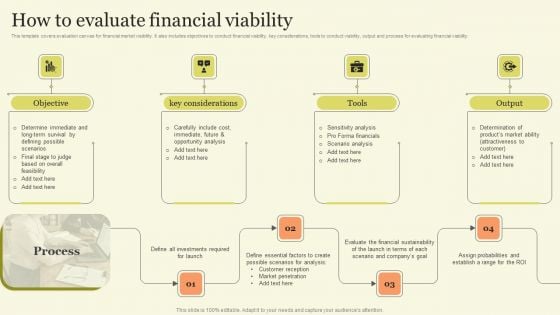 Marketing Techniques For Increasing Target Audience How To Evaluate Financial Viability Designs PDF