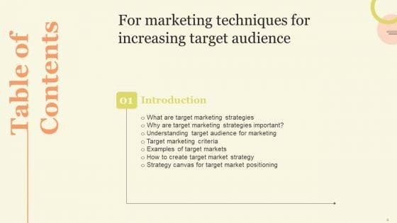 Marketing Techniques For Increasing Target Audience Ppt PowerPoint Presentation Complete Deck With Slides