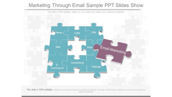 Marketing Through Email Sample Ppt Slides Show