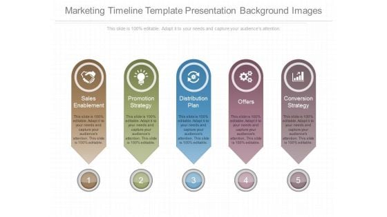 Marketing Timeline Template Presentation Background Images