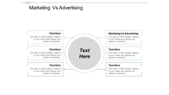 Marketing Vs Advertising Ppt PowerPoint Presentation Ideas Format Cpb