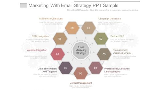 Marketing With Email Strategy Ppt Sample