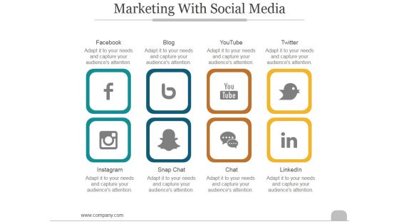 Marketing With Social Media Ppt PowerPoint Presentation Layout