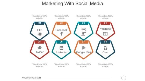 Marketing With Social Media Ppt PowerPoint Presentation Slides Picture