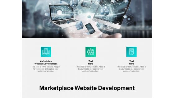 Marketplace Website Development Ppt PowerPoint Presentation Outline Microsoft Cpb Pdf