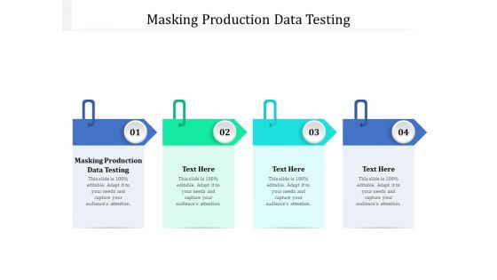 Masking Production Data Testing Ppt PowerPoint Presentation Pictures Clipart Cpb Pdf