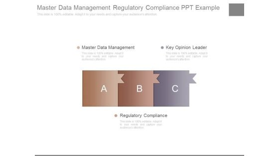 Master Data Management Regulatory Compliance Ppt Example