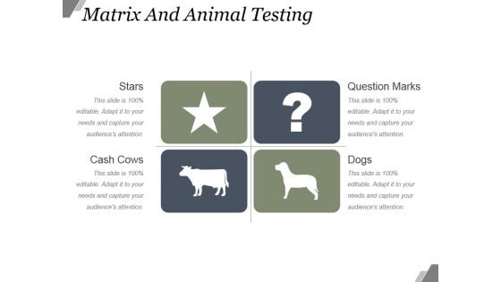 Matrix And Animal Testing Ppt PowerPoint Presentation Outline