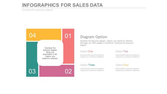 Matrix Of Four Business Steps Powerpoint Template