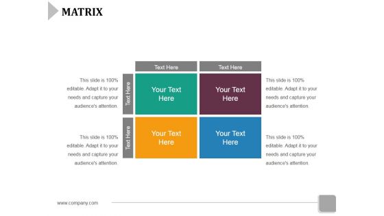 Matrix Ppt PowerPoint Presentation Infographic Template Demonstration