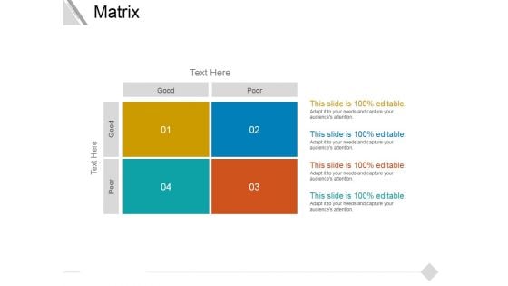 Matrix Ppt PowerPoint Presentation Model Structure