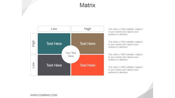 Matrix Ppt PowerPoint Presentation Outline Design Templates