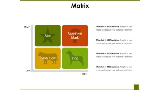 Matrix Ppt PowerPoint Presentation Show Summary