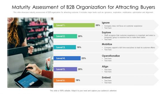 Maturity Assessment Of B2B Organization For Attracting Buyers Ppt PowerPoint Presentation Gallery Master Slide PDF