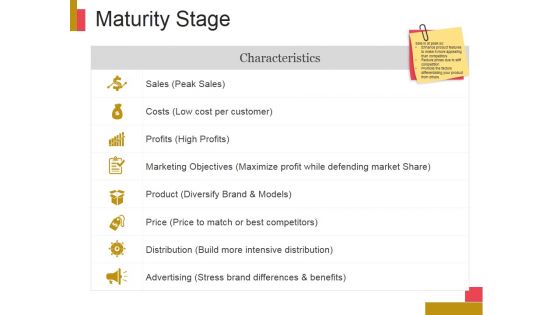 Maturity Stage Ppt PowerPoint Presentation Summary