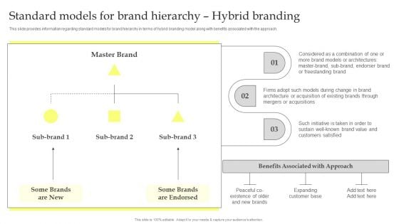 Maximizing Brand Growth With Umbrella Branding Activities Standard Models For Brand Hierarchy Hybrid Branding Ideas PDF