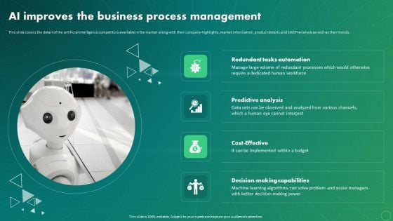 Maximizing Business Impact Through ML AI Improves The Business Process Management Demonstration PDF