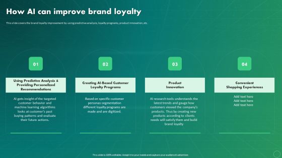 Maximizing Business Impact Through ML How AI Can Improve Brand Loyalty Rules PDF