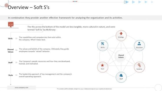 Mckinsey 7S Strategy Model For Project Management Overview Soft Ss Themes PDF