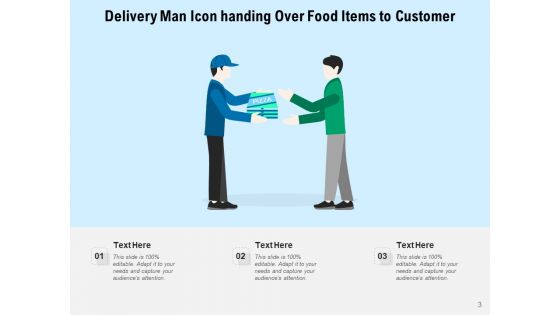 Meal Delivery Icon Customer Drone Icon Ppt PowerPoint Presentation Complete Deck