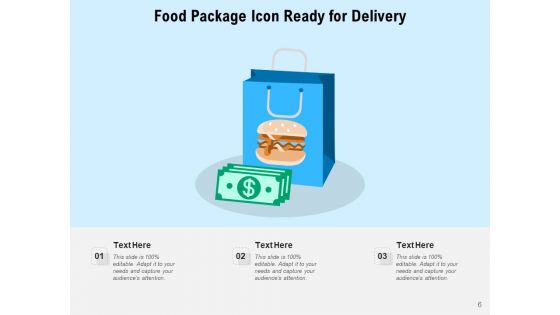 Meal Delivery Icon Customer Drone Icon Ppt PowerPoint Presentation Complete Deck