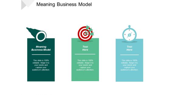 Meaning Business Model Ppt PowerPoint Presentation Pictures Example Topics Cpb