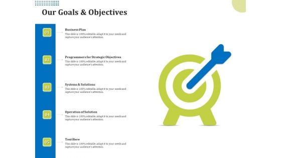 Means Of Communication During Disaster Management Our Goals And Objectives Ppt Infographic Template Inspiration PDF Means Of Communication During Disaster Management Our Goals And Objectives Ppt Infographic Template Inspiration PDF