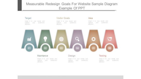 Measurable Redesign Goals For Website Sample Diagram Example Of Ppt