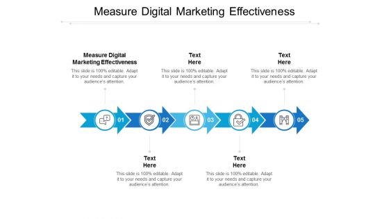 Measure Digital Marketing Effectiveness Ppt PowerPoint Presentation Pictures Visuals Cpb