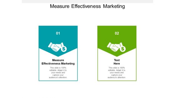 Measure Effectiveness Marketing Ppt PowerPoint Presentation Icon Gridlines Cpb