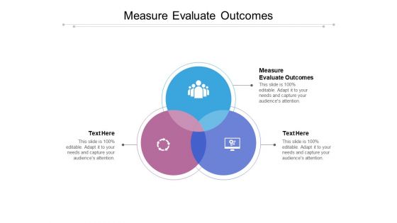 Measure Evaluate Outcomes Ppt PowerPoint Presentation Model Slideshow Cpb