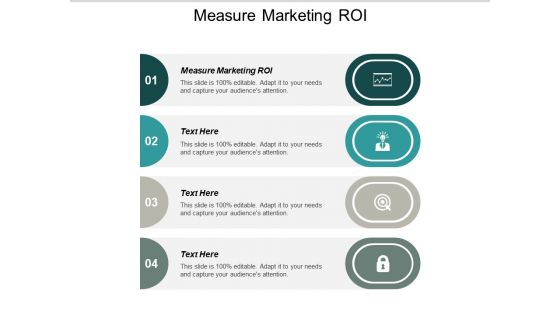 Measure Marketing ROI Ppt PowerPoint Presentation Infographic Template Templates Cpb