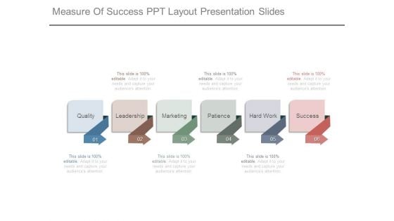 Measure Of Success Ppt Layout Presentation Slides