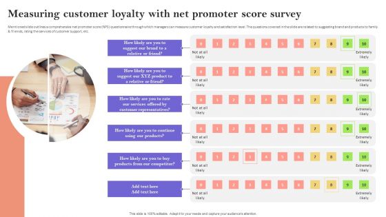 Measuring Customer Loyalty With Net Promoter Score Survey Elements PDF