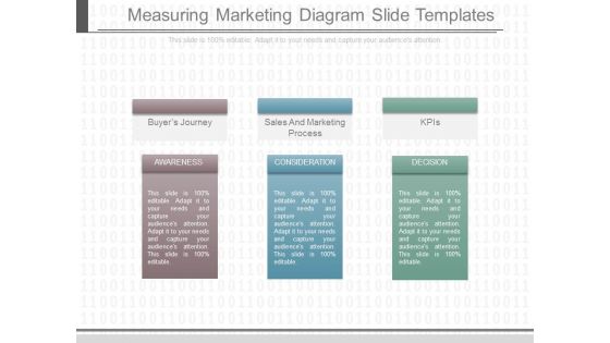 Measuring Marketing Diagram Slide Templates